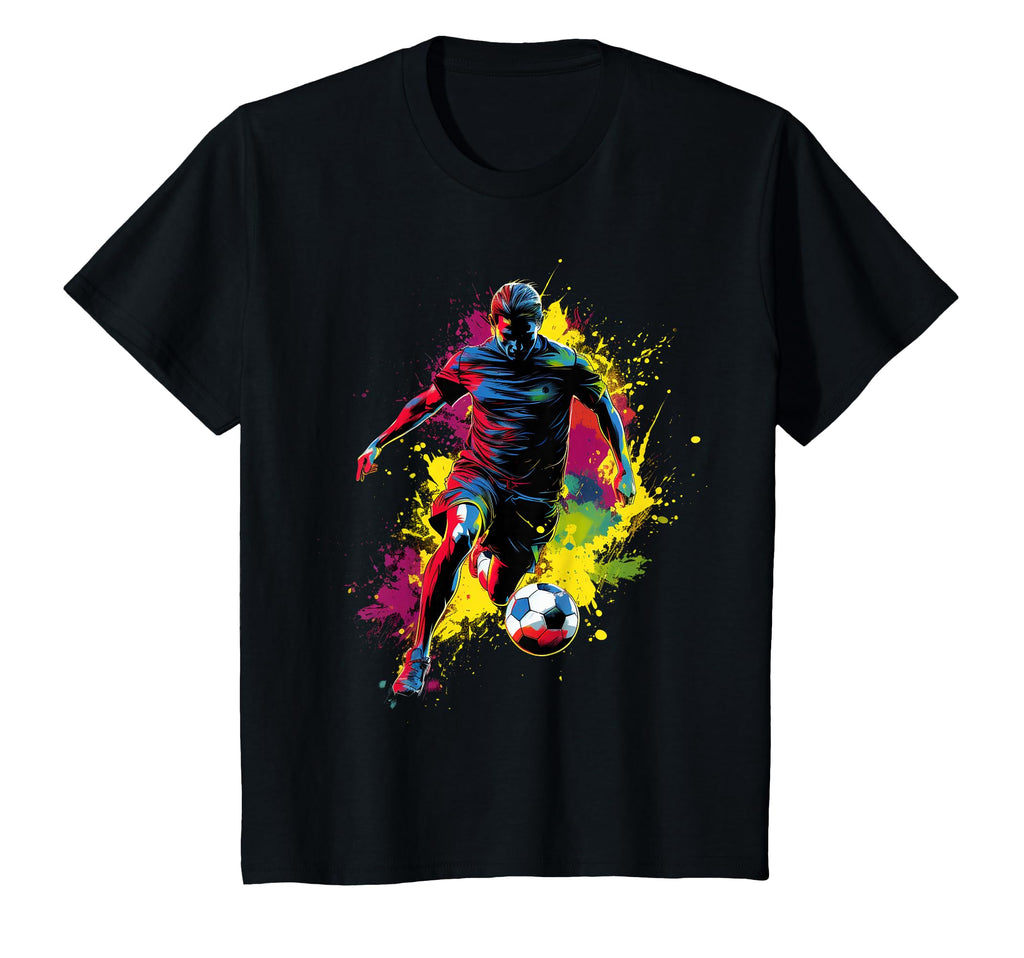 Colorful Soccer Player Mens Soccer T-Shirt - Trendy Graphic Unisex - T-Shirt, Sweatshirt, Hoodie