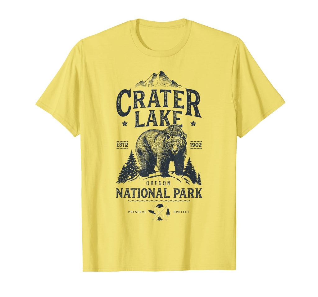 Crater Lake National Park Oregon Bear T-Shirt - Aesthetic Graphic Men Women - T-Shirt, Sweatshirt, Hoodie