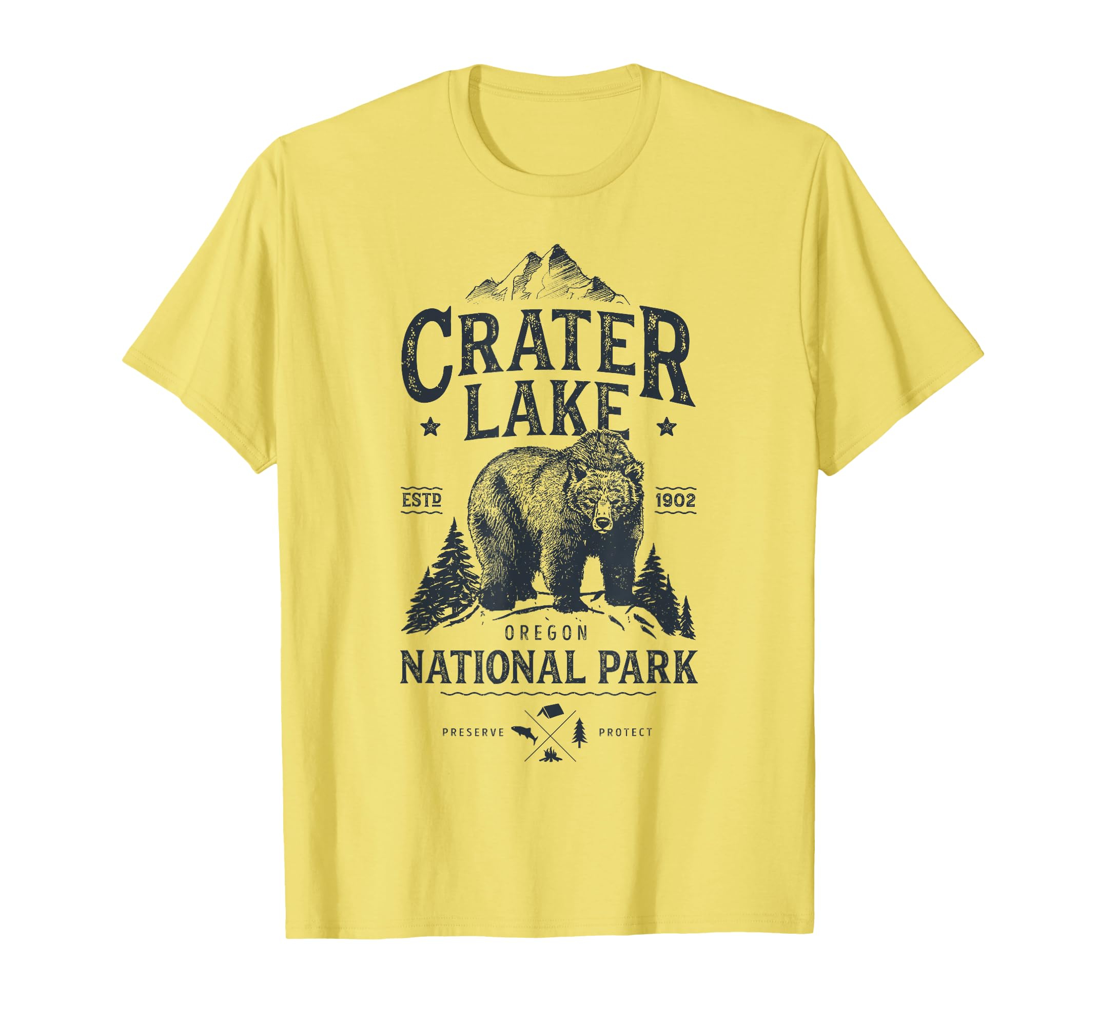 Crater Lake National Park Oregon Bear T-Shirt - Aesthetic Graphic Men Women - T-Shirt, Sweatshirt, Hoodie