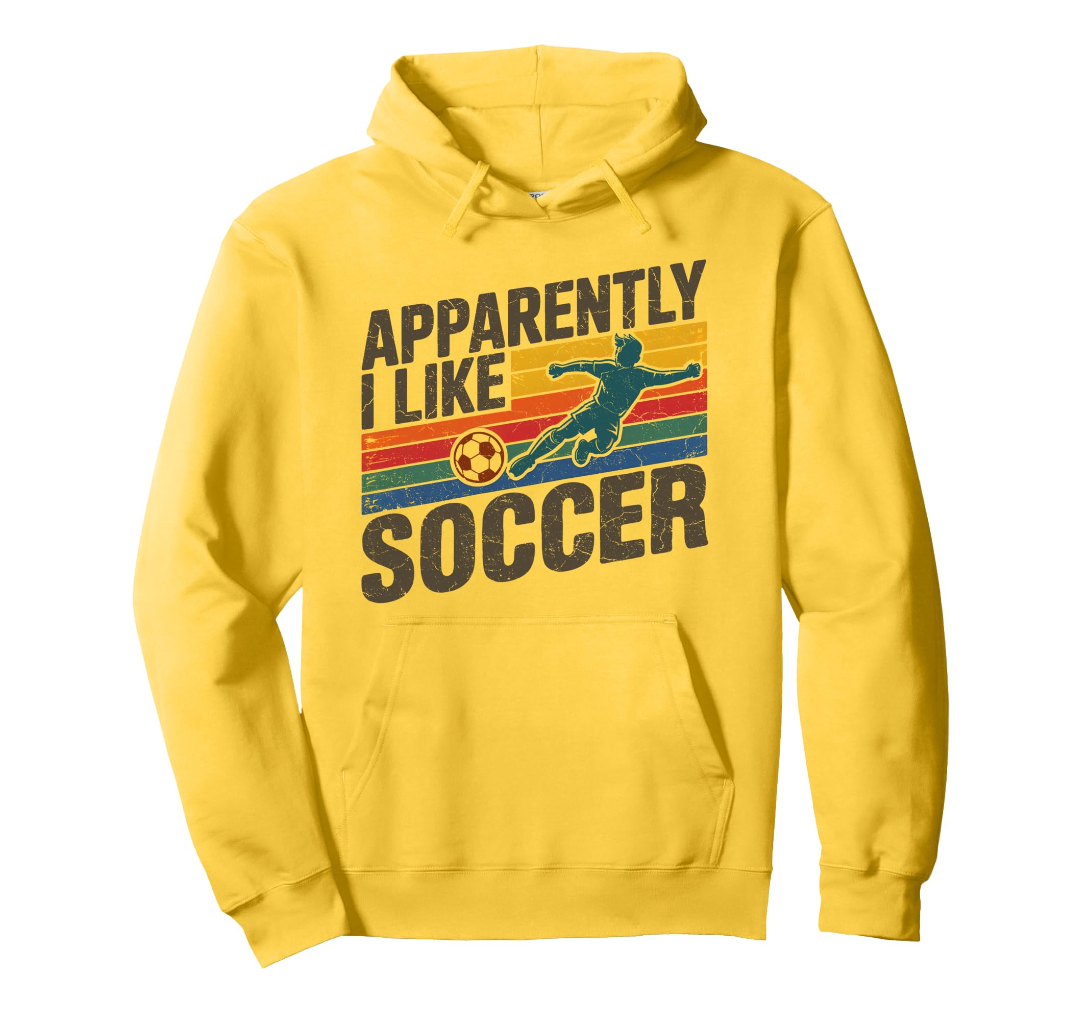 Apparently I Like Soccer Season Funny Hoodie - Minimalist Print Men Women - T-Shirt, Sweatshirt, Hoodie