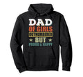 Dad Daughter Proud Outnumbered Dad Hoodie - Minimalist Print Unisex - T-Shirt, Sweatshirt, Hoodie