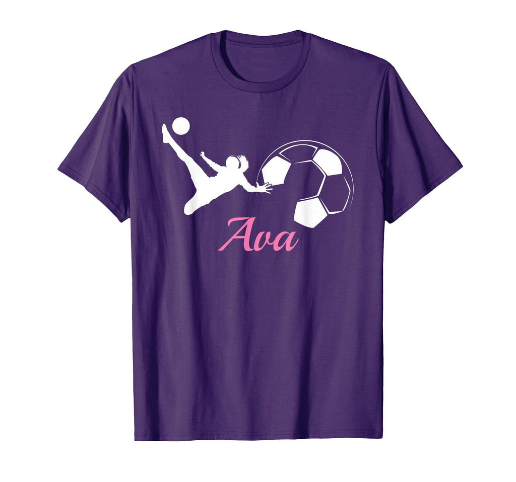 Ava Name Gift Personalized Soccer T-Shirt - Novelty Apparel Unisex - T-Shirt, Sweatshirt, Hoodie