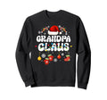 Grandpa Claus Santa Hat Family Sweatshirt - Minimalist Print Men Women - T-Shirt, Sweatshirt, Hoodie