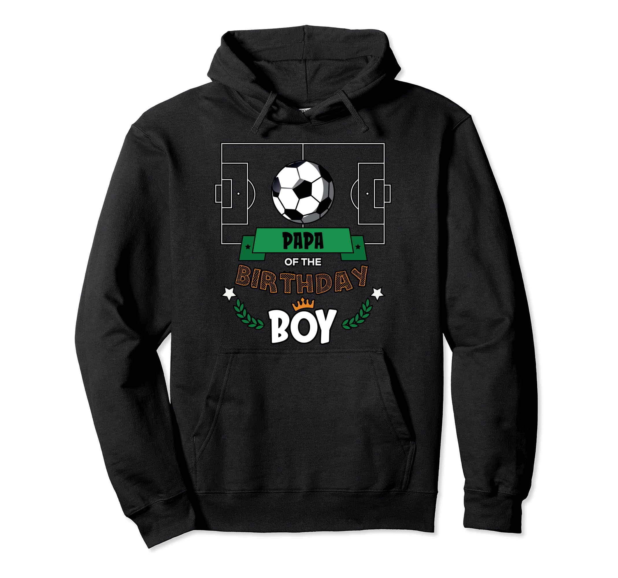 Papa Birthday Soccer Theme Matching Hoodie - Trendy Graphic for Adults - T-Shirt, Sweatshirt, Hoodie