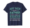 Mens Badass Single Dad Daughter Solo T-Shirt - Minimalist Print Men Women - T-Shirt, Sweatshirt, Hoodie