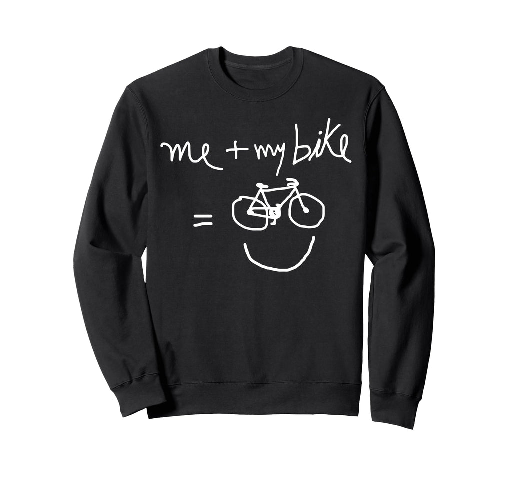 Me My Bike Happy Bicycle Lovers Sweatshirt - Unique Graphic for Adults - T-Shirt, Sweatshirt, Hoodie