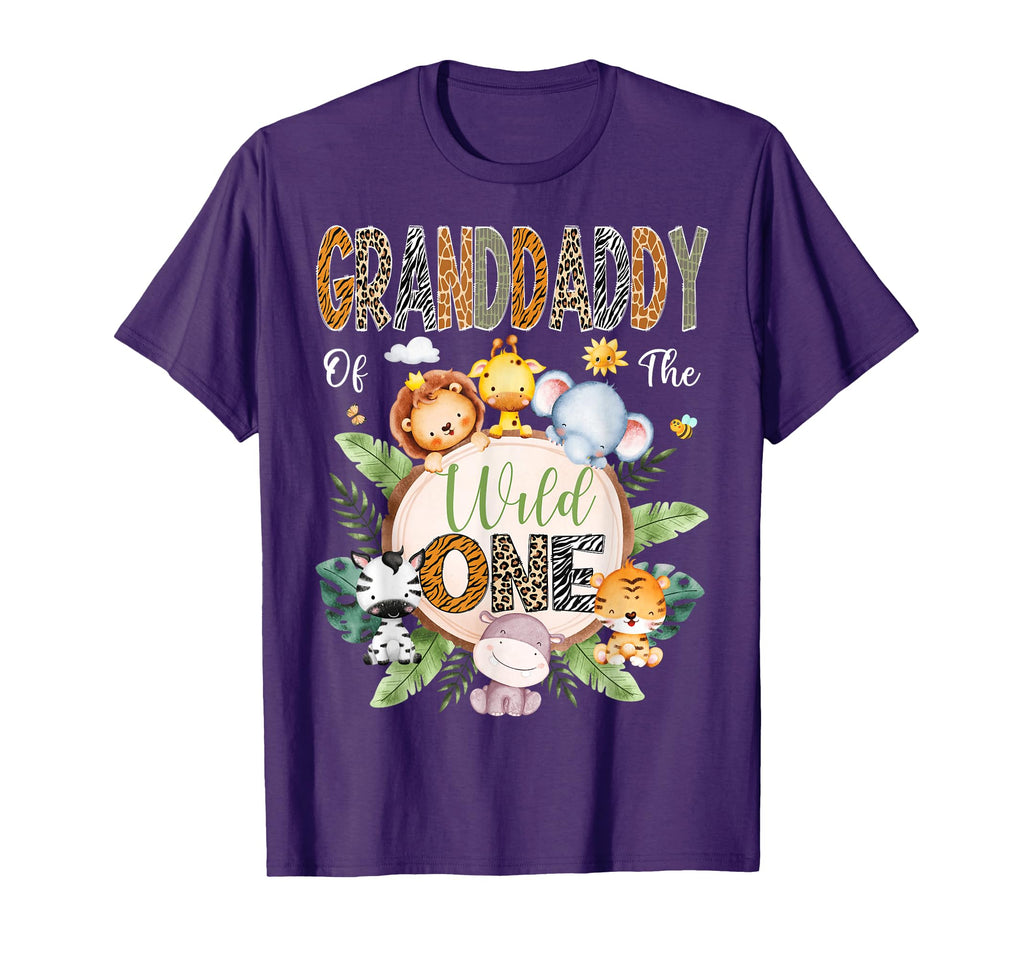 Granddaddy Wild One 1St Birthday T-Shirt - Novelty Apparel Men Women - T-Shirt, Sweatshirt, Hoodie