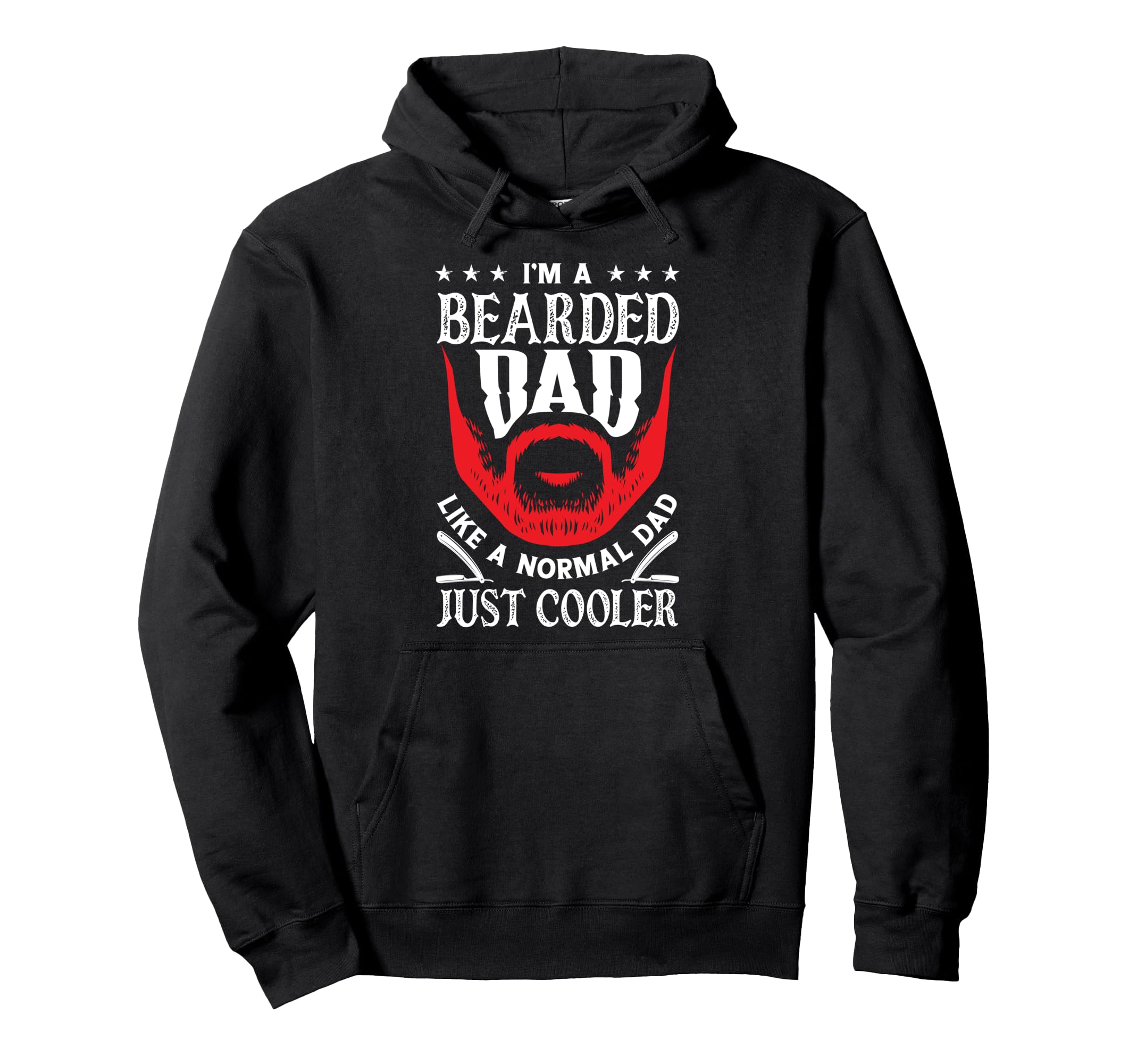 Im Bearded Dad Funny Beard Lover Hoodie - Custom Art Print for Adults - T-Shirt, Sweatshirt, Hoodie
