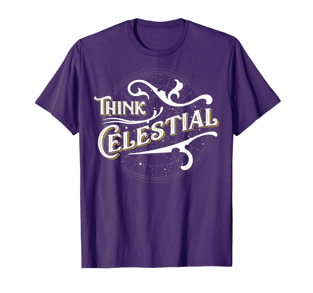 Think Celestial Inspirational T-Shirt - Aesthetic Graphic for Adults - T-Shirt, Sweatshirt, Hoodie