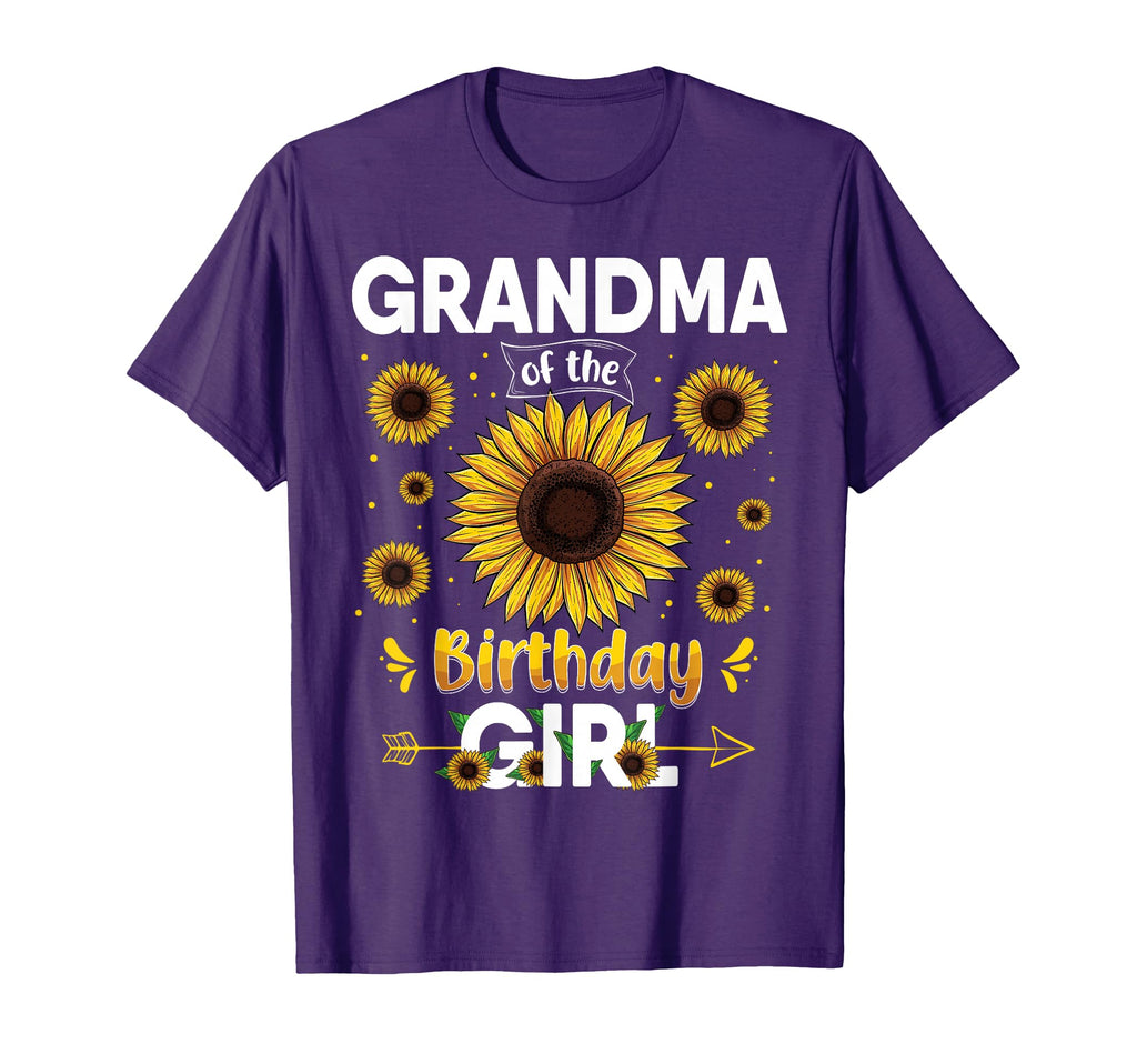 Grandma Birthday Sunflower Party Family T-Shirt - Unique Graphic Men Women - T-Shirt, Sweatshirt, Hoodie