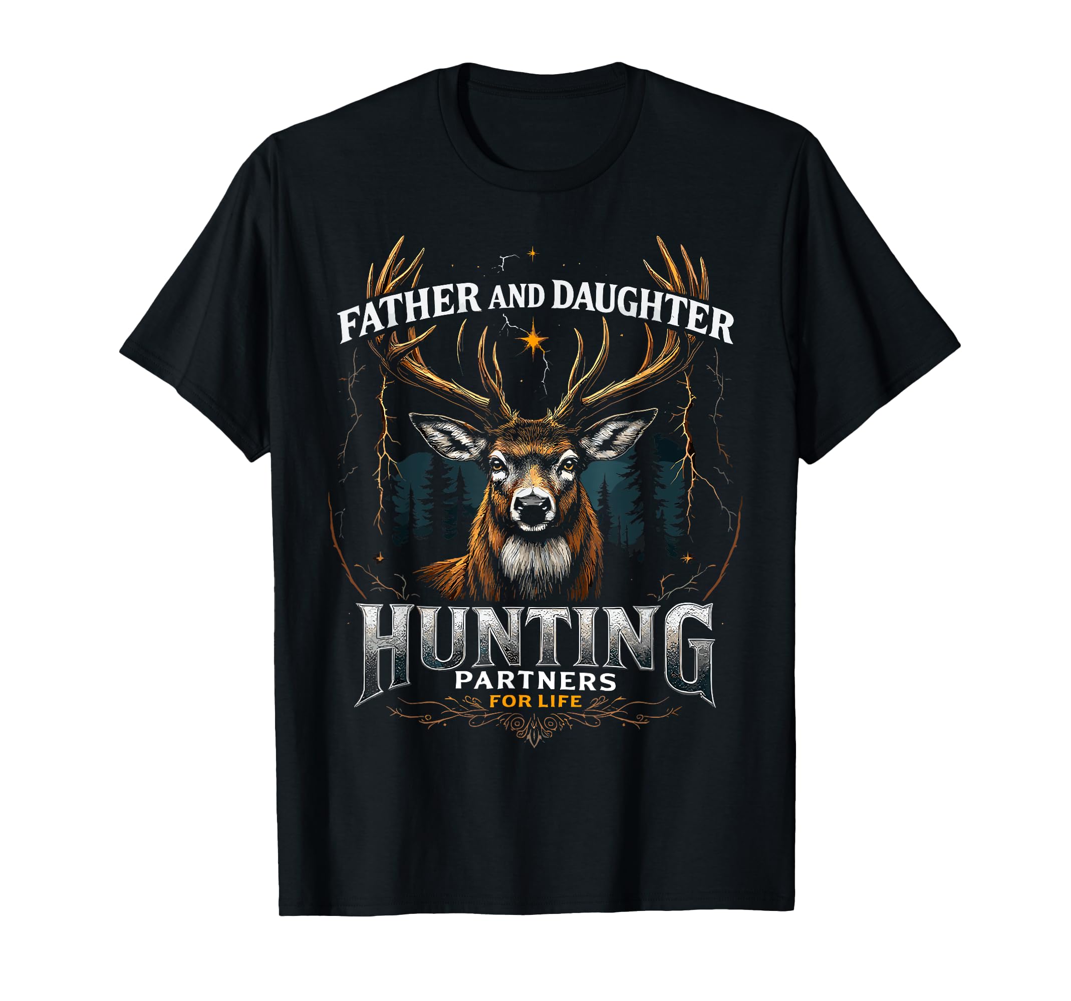 Father Daughter Hunting Partners Life Deer T-Shirt - Unique Graphic Unisex - T-Shirt, Sweatshirt, Hoodie