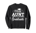 Proud Aunt 2026 Graduate Senior Sweatshirt - Graphic Print for Adults - T-Shirt, Sweatshirt, Hoodie