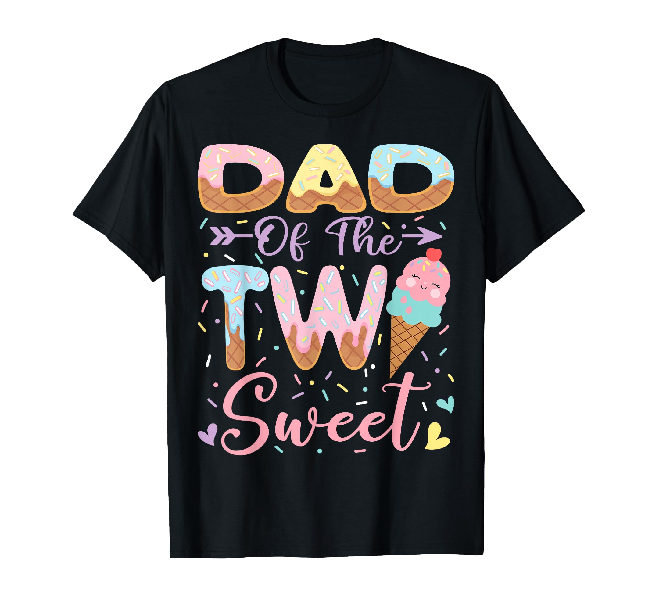 Dad Two Sweet 2Nd Birthday Ice T-Shirt - Casual Everyday Wear for Adults - T-Shirt, Sweatshirt, Hoodie