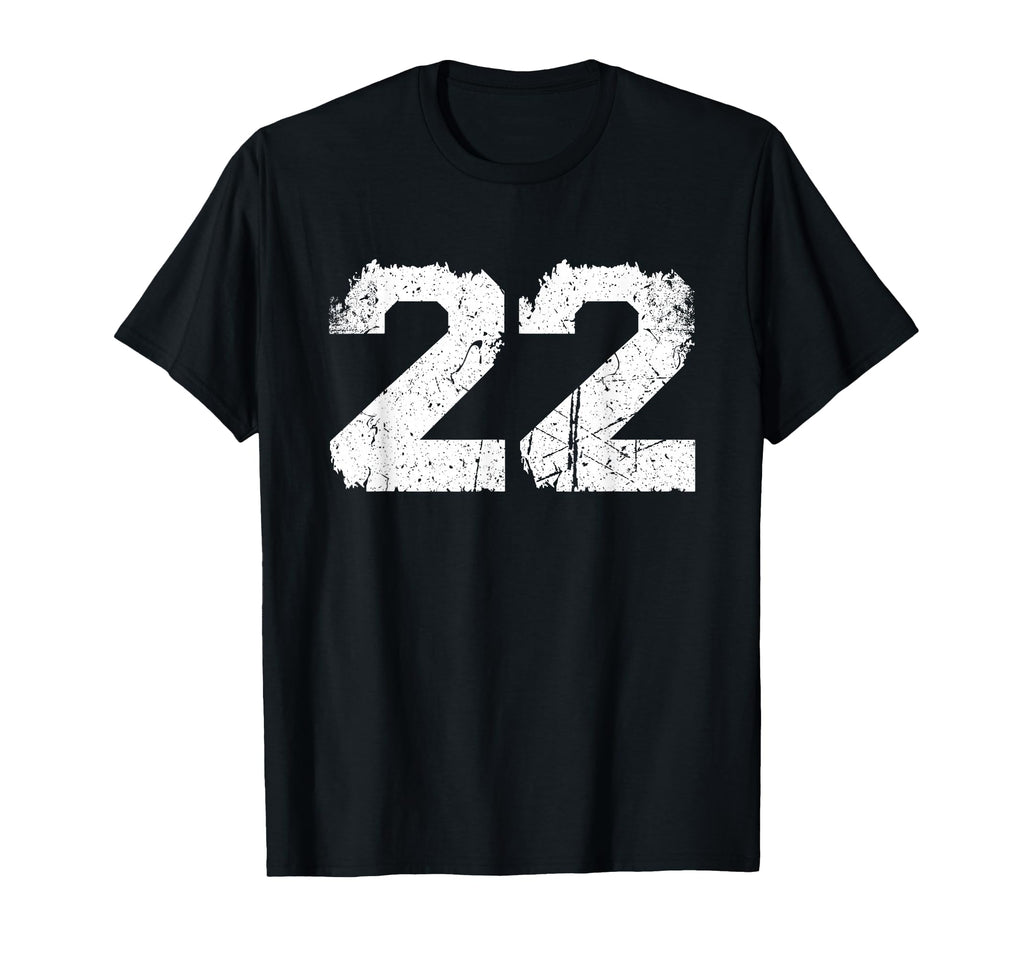 White Sports Team Number 22 T-Shirt - Fun Novelty Design Men Women - T-Shirt, Sweatshirt, Hoodie