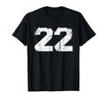 White Sports Team Number 22 T-Shirt - Fun Novelty Design Men Women - T-Shirt, Sweatshirt, Hoodie