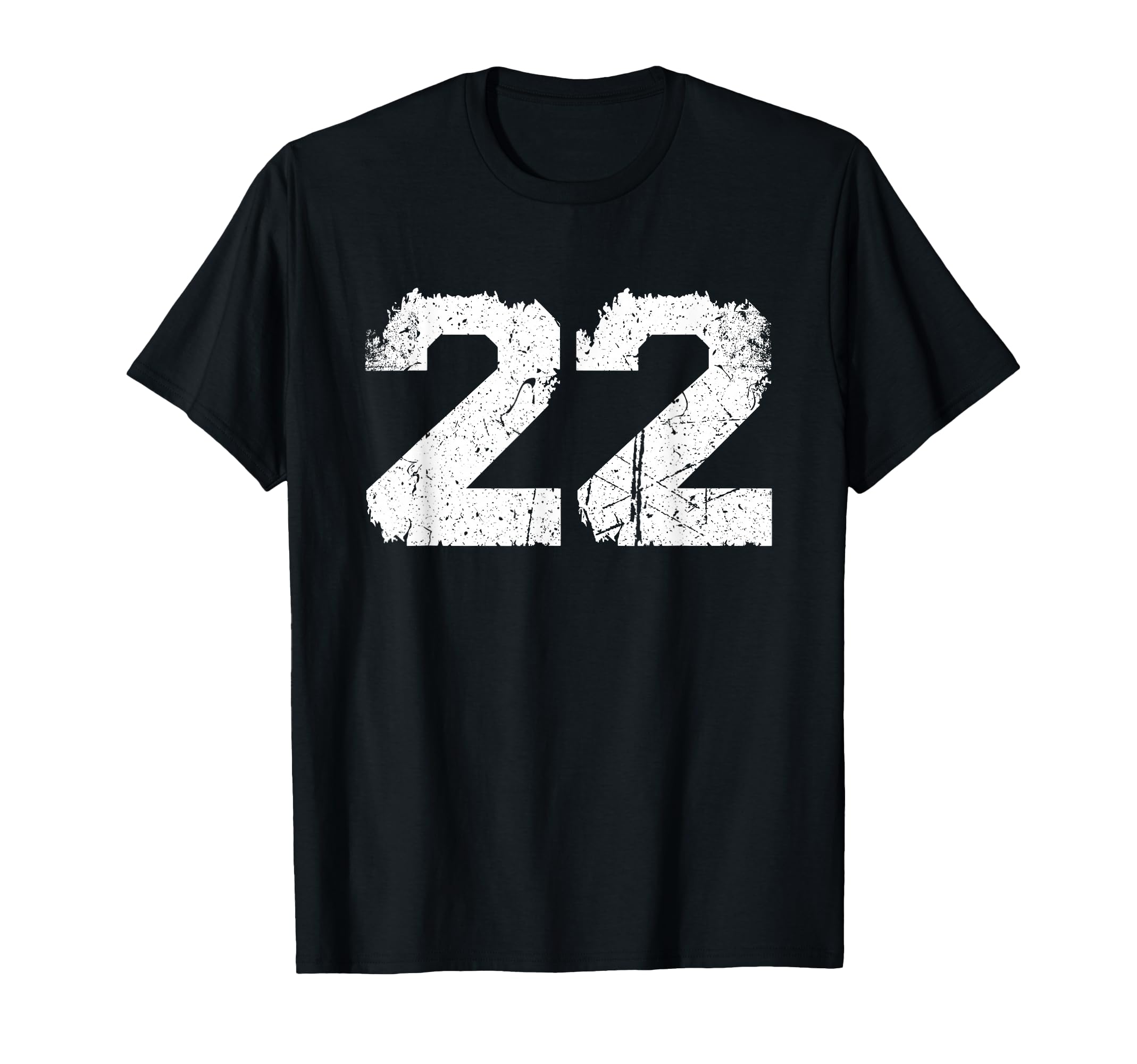 White Sports Team Number 22 T-Shirt - Fun Novelty Design Men Women - T-Shirt, Sweatshirt, Hoodie