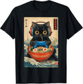 Cat Ramen Japanese Funny Graphic Kawaii Anime Gifts - Adult & Kids T-Shirts, Sweatshirts & Hoodies apparel design preview 1