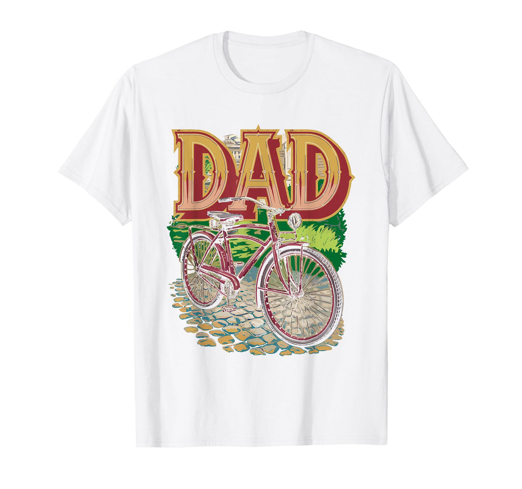 Dad Cycling Silhouette T-Shirt - Trendy Graphic Unisex - T-Shirt, Sweatshirt, Hoodie