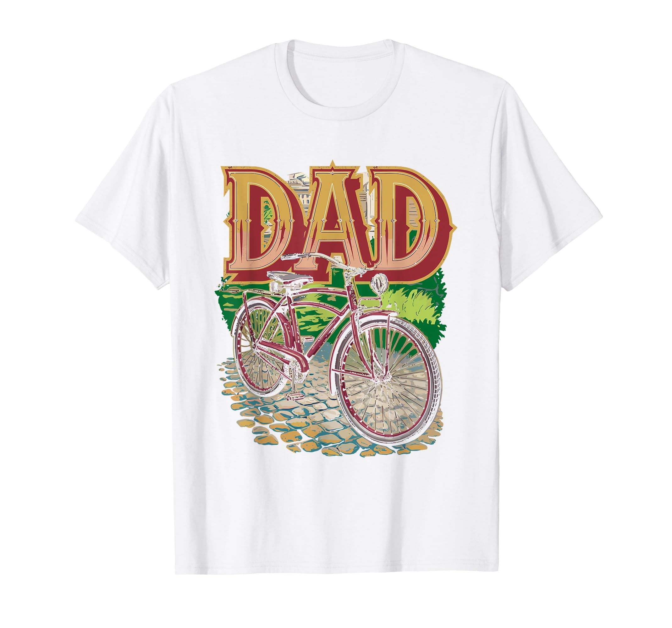 Dad Cycling Silhouette T-Shirt - Trendy Graphic Unisex - T-Shirt, Sweatshirt, Hoodie
