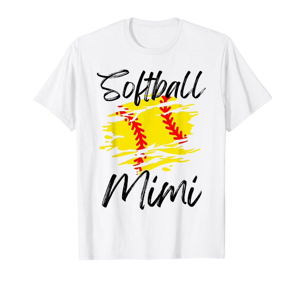 Softball Mimi Funny Ball Mom Softball T-Shirt - Custom Art Print Men Women - T-Shirt, Sweatshirt, Hoodie