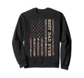 Us Flag Best Dad Ever Fathers Day Daddy Sweatshirt - Unique Graphic Unisex - T-Shirt, Sweatshirt, Hoodie