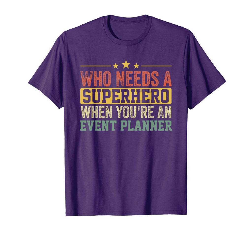 Funny Event Planner Superhero Dad T-Shirt - Minimalist Print Unisex - T-Shirt, Sweatshirt, Hoodie