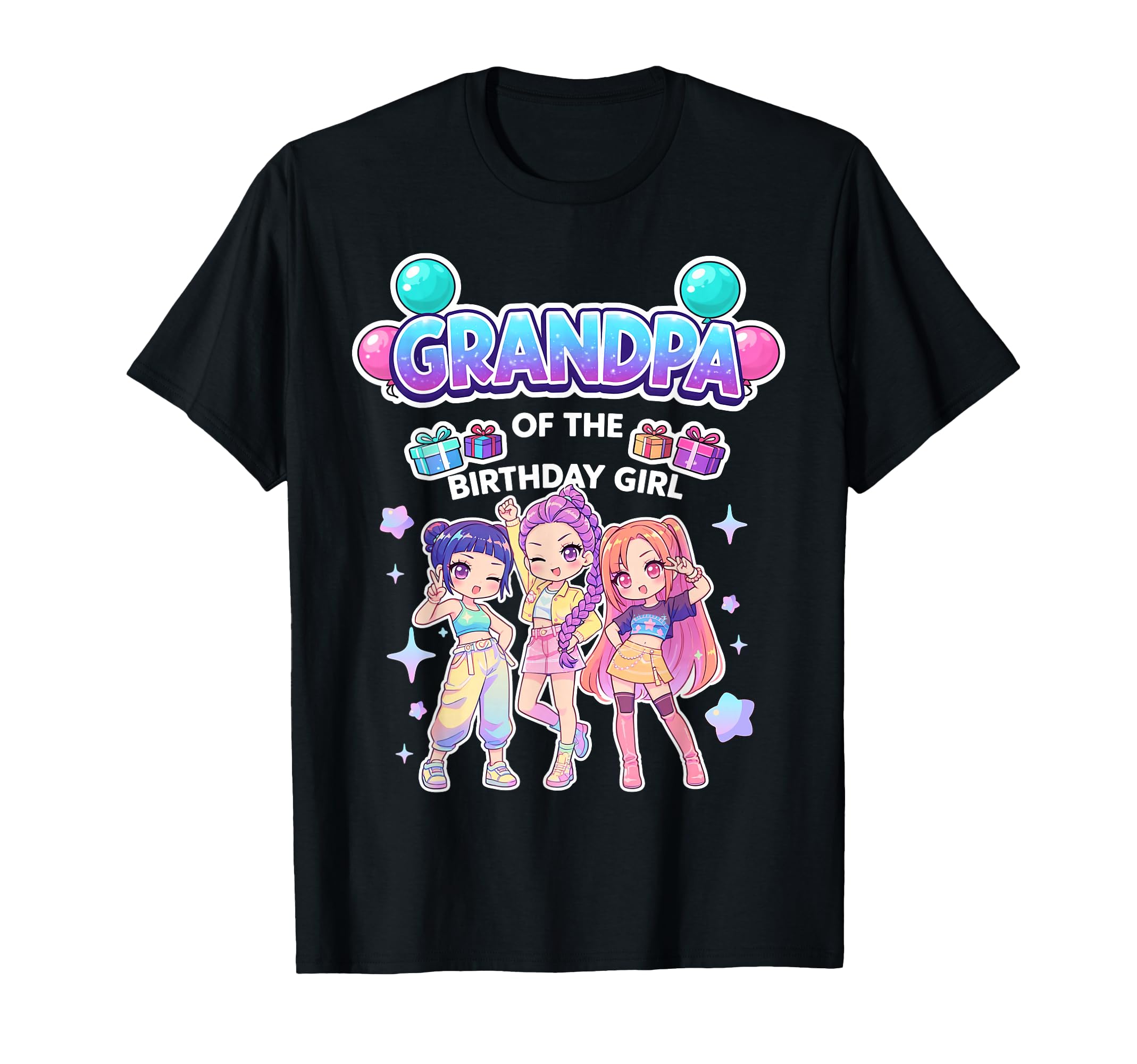 Grandpa Birthday Chibi Funny Korean T-Shirt - Aesthetic Graphic Men Women - T-Shirt, Sweatshirt, Hoodie