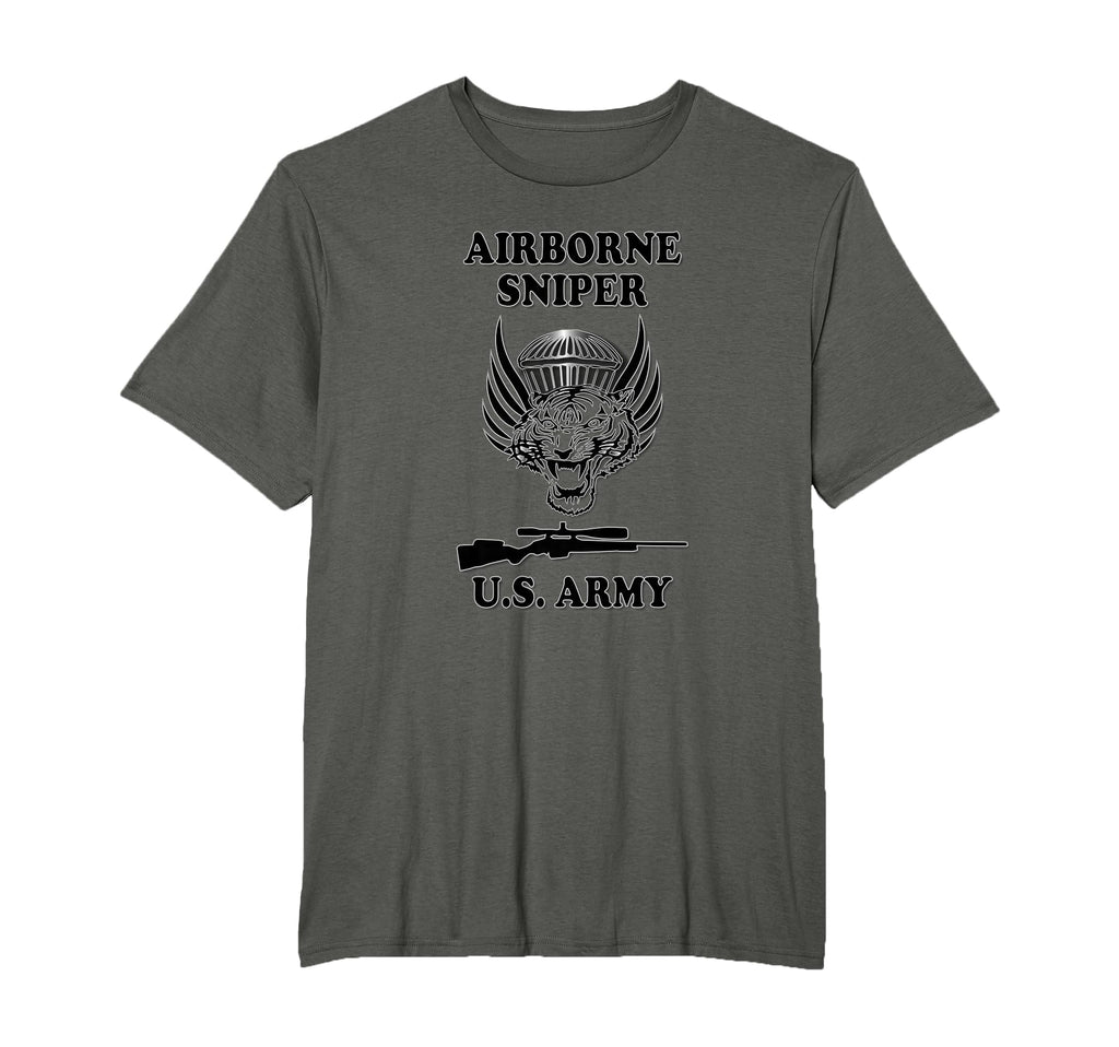 U S Army Airborne Sniper T-Shirt - Aesthetic Graphic Unisex - T-Shirt, Sweatshirt, Hoodie