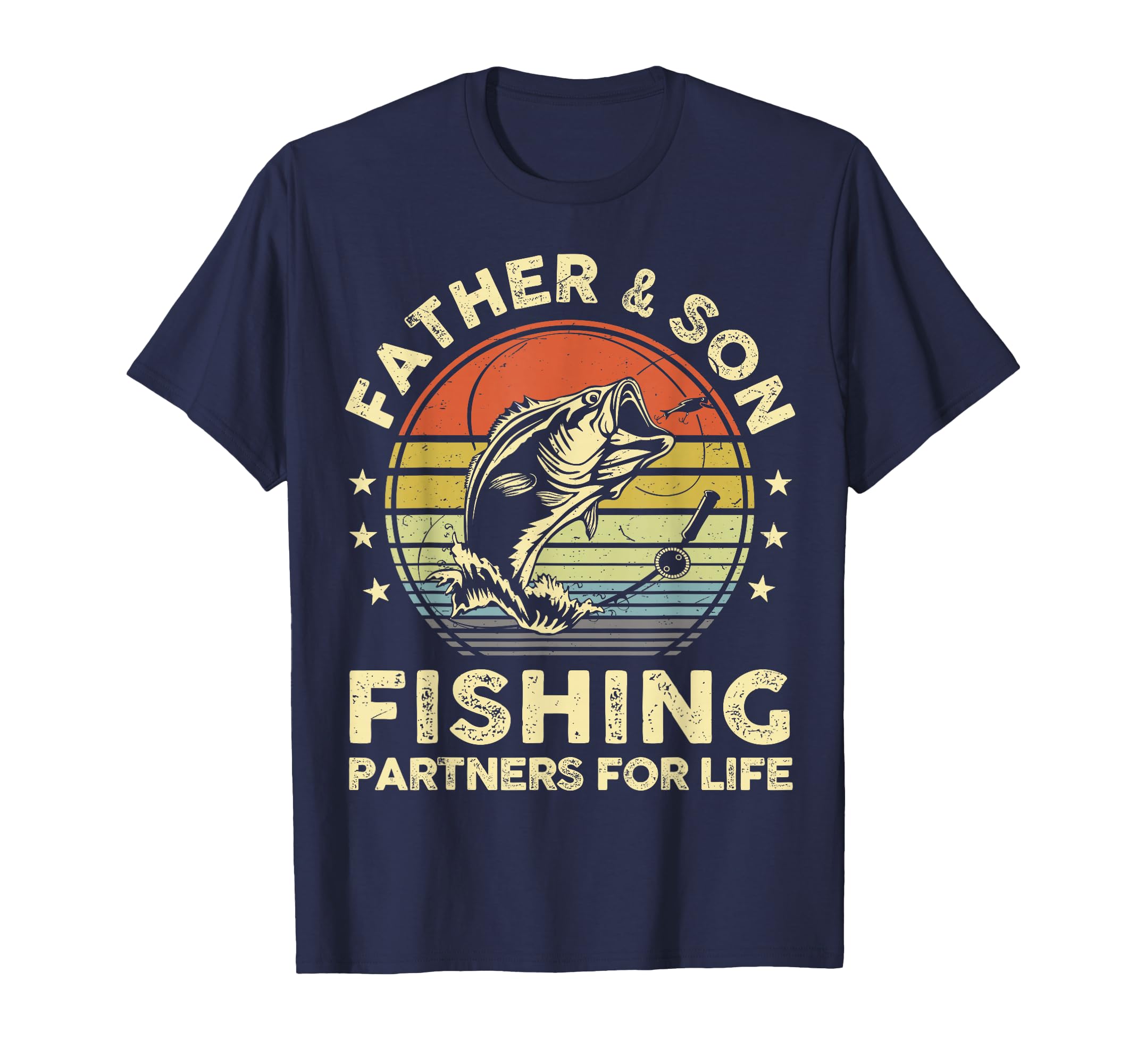 Father Son Matching Fishing Funny Bass T-Shirt - Trendy Graphic Unisex - T-Shirt, Sweatshirt, Hoodie