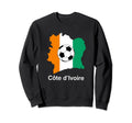 Ivory Coast Futbol Soccer Sweatshirt - Minimalist Print for Adults - T-Shirt, Sweatshirt, Hoodie