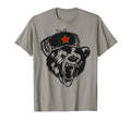 Comrade Misha Soviet Bear Wearing Ushanka T-Shirt - Novelty Apparel Unisex - T-Shirt, Sweatshirt, Hoodie
