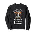 Busy Raising Ballers Arrive Cheer Leave Sweatshirt - Unique Graphic Unisex - T-Shirt, Sweatshirt, Hoodie