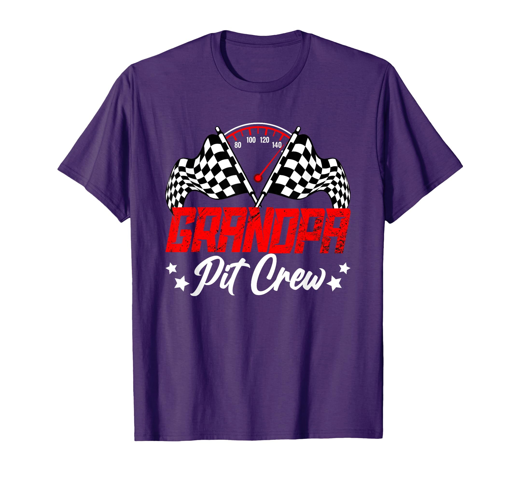 Grandpa Pit Crew Birthday Party Race T-Shirt - Unique Graphic for Adults - T-Shirt, Sweatshirt, Hoodie