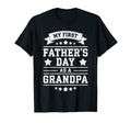 My First Fathers Day As Grandpa Papa T-Shirt - Trendy Graphic for Adults - T-Shirt, Sweatshirt, Hoodie