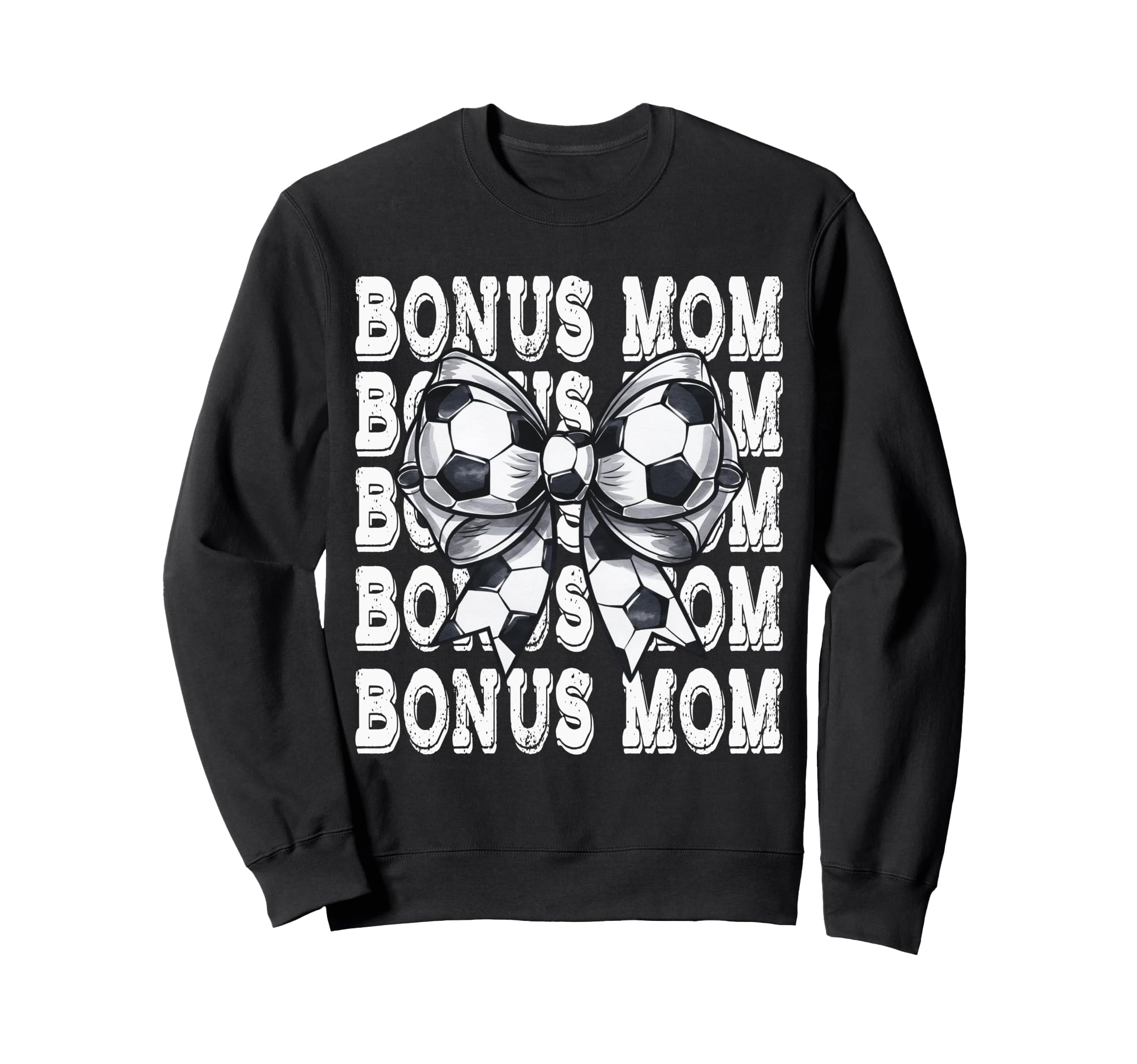 Coquette Soccer Bonus Mom Matching Sweatshirt - Graphic Print for Adults - T-Shirt, Sweatshirt, Hoodie