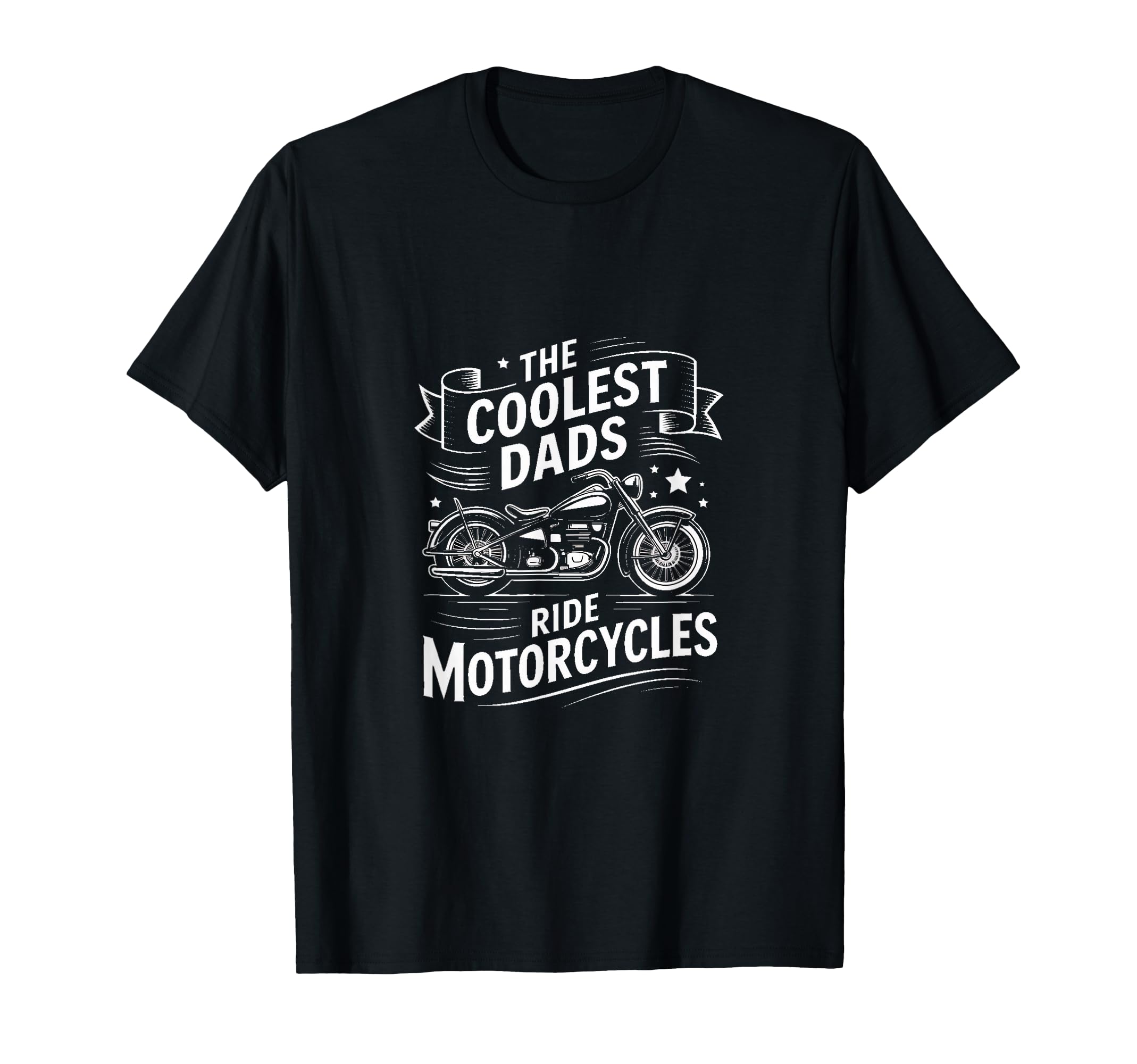 Coolest Dads Ride Motorcycles Biker T-Shirt - Minimalist Print Men Women - T-Shirt, Sweatshirt, Hoodie