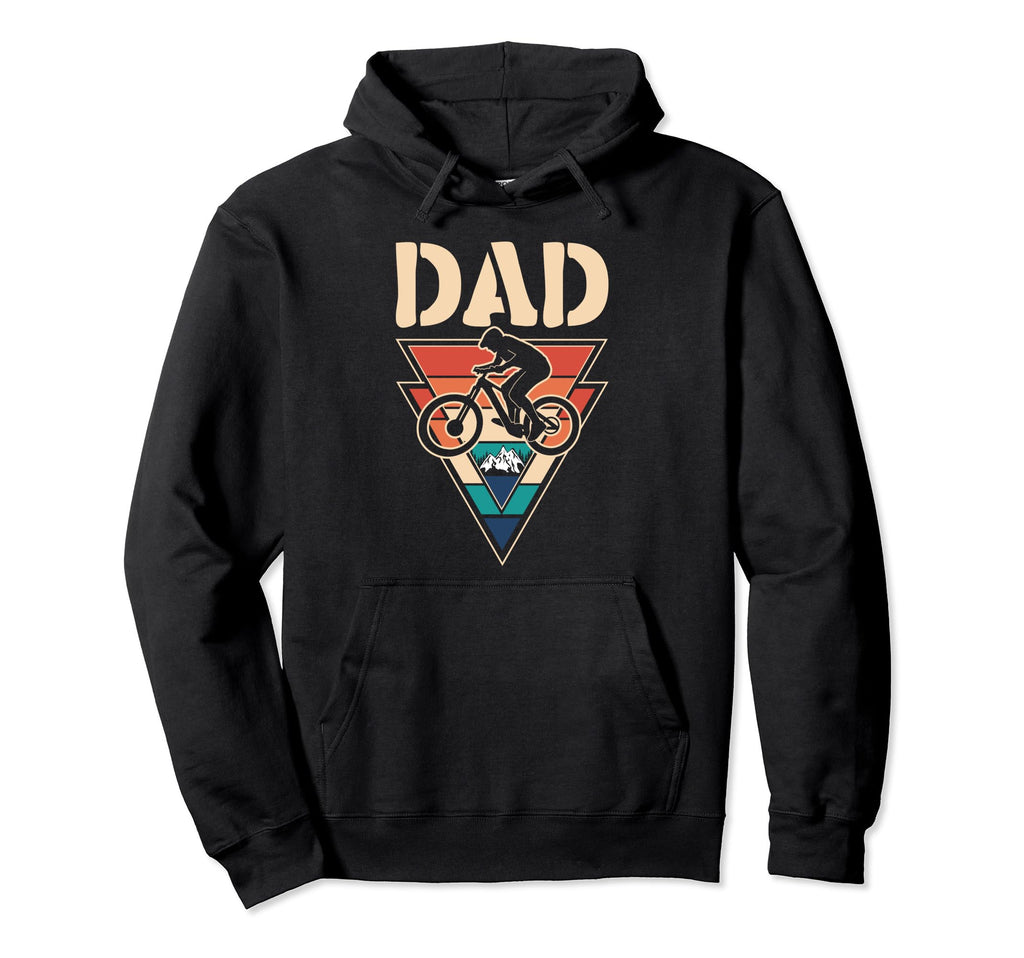 Dad Papa Bicycle Cycling Cyclist Daddy Hoodie - Minimalist Print Men Women - T-Shirt, Sweatshirt, Hoodie