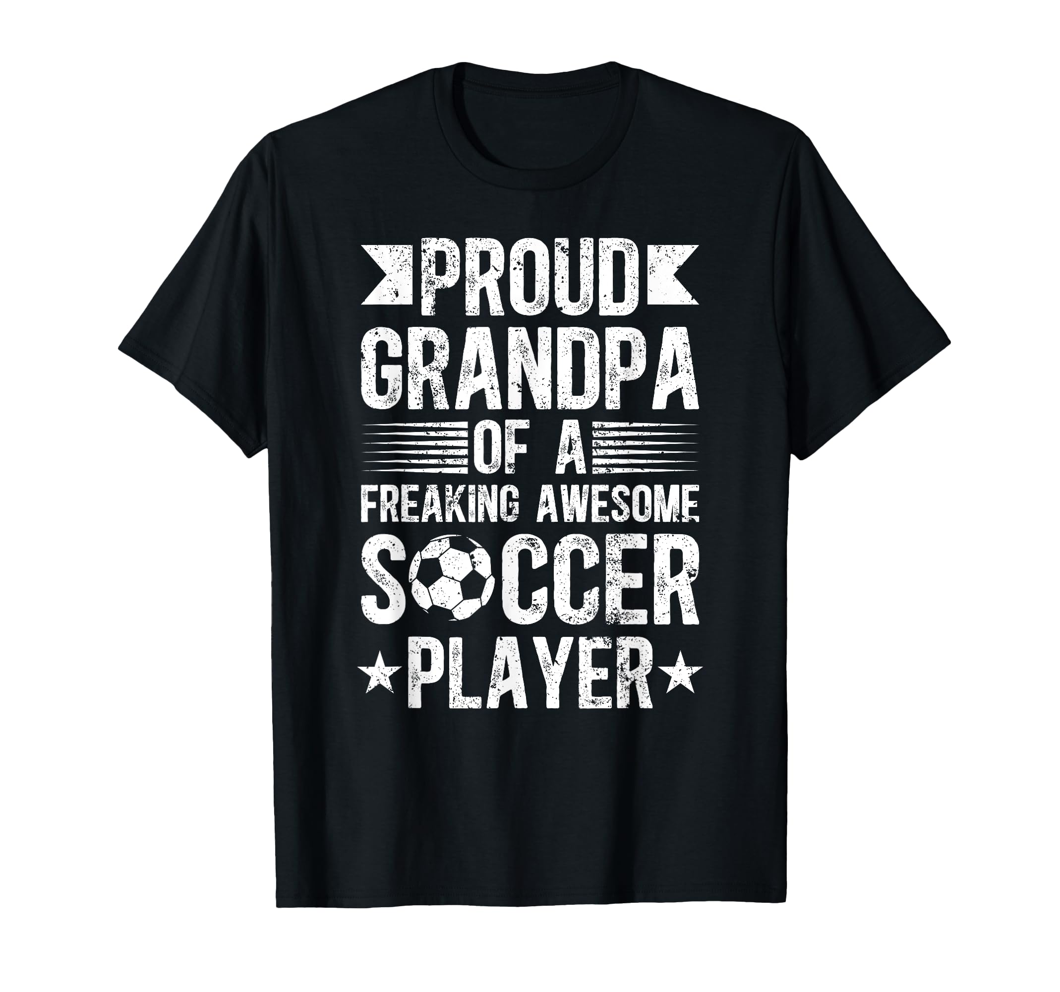 Proud Grandpa Soccer Player T-Shirt - Fun Novelty Design for Adults - T-Shirt, Sweatshirt, Hoodie