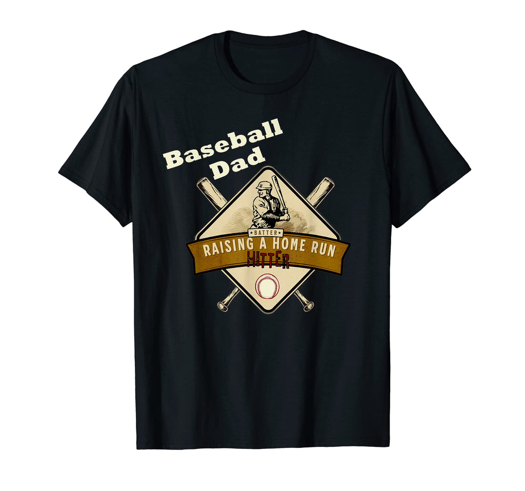 Mens Dad Raising Homerun Hitter T-Shirt - Minimalist Print for Adults - T-Shirt, Sweatshirt, Hoodie