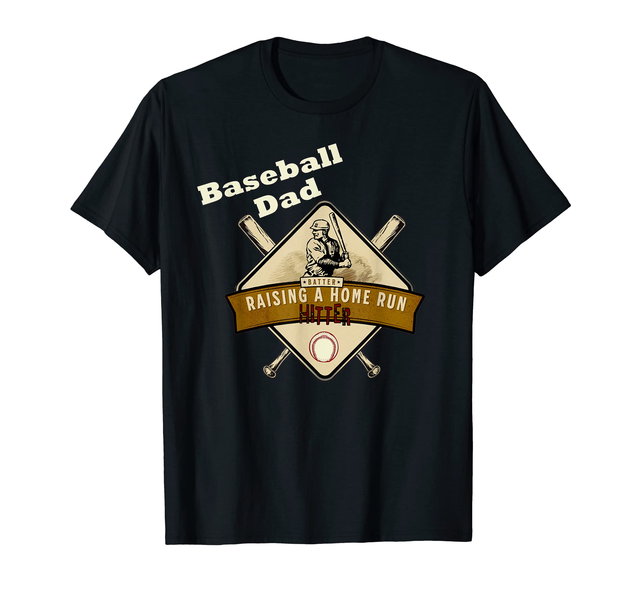 Mens Dad Raising Homerun Hitter T-Shirt - Minimalist Print for Adults - T-Shirt, Sweatshirt, Hoodie