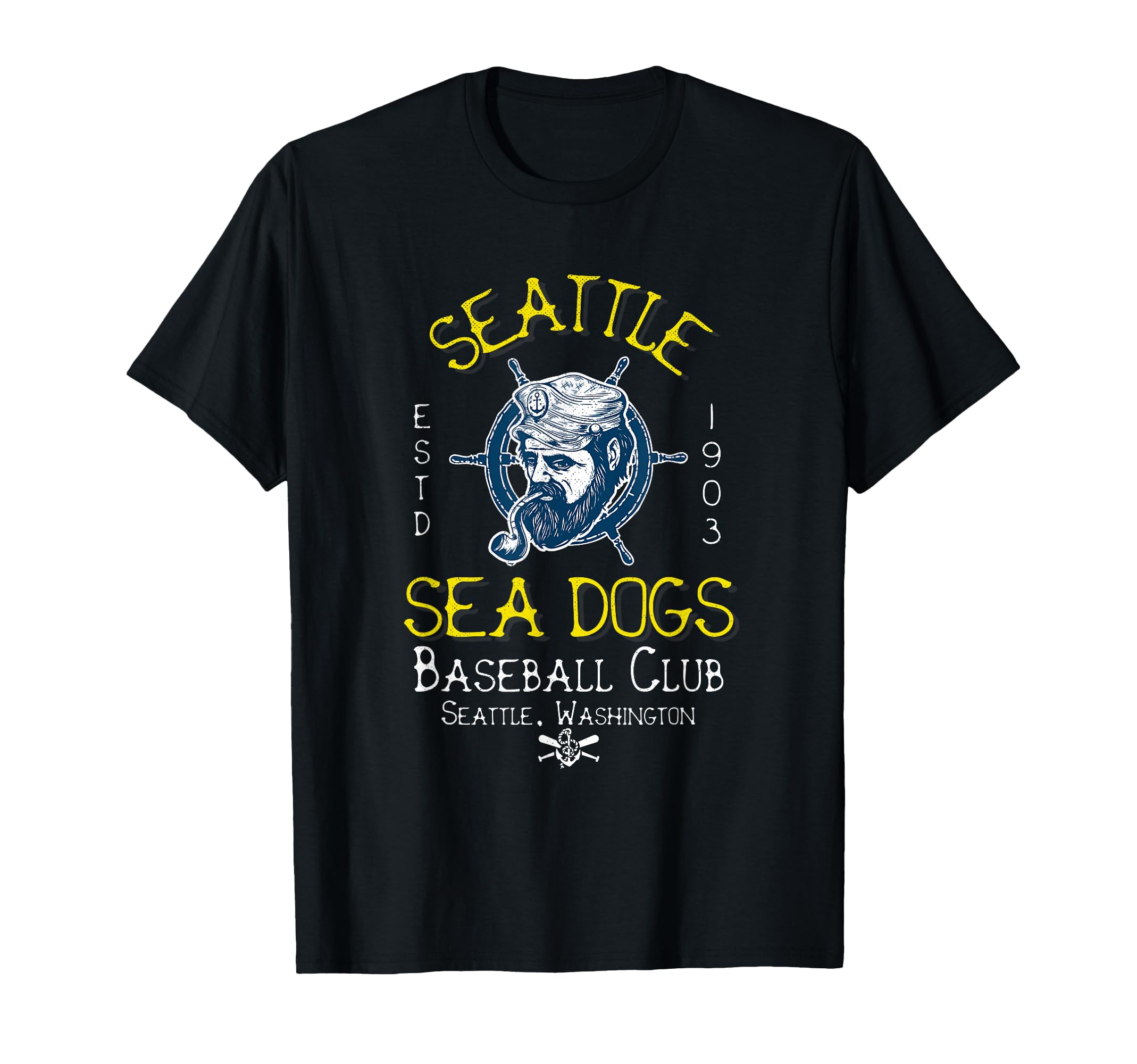 Seattle Sea Dogs Minor League Baseball T-Shirt - Custom Art Print Unisex - T-Shirt, Sweatshirt, Hoodie