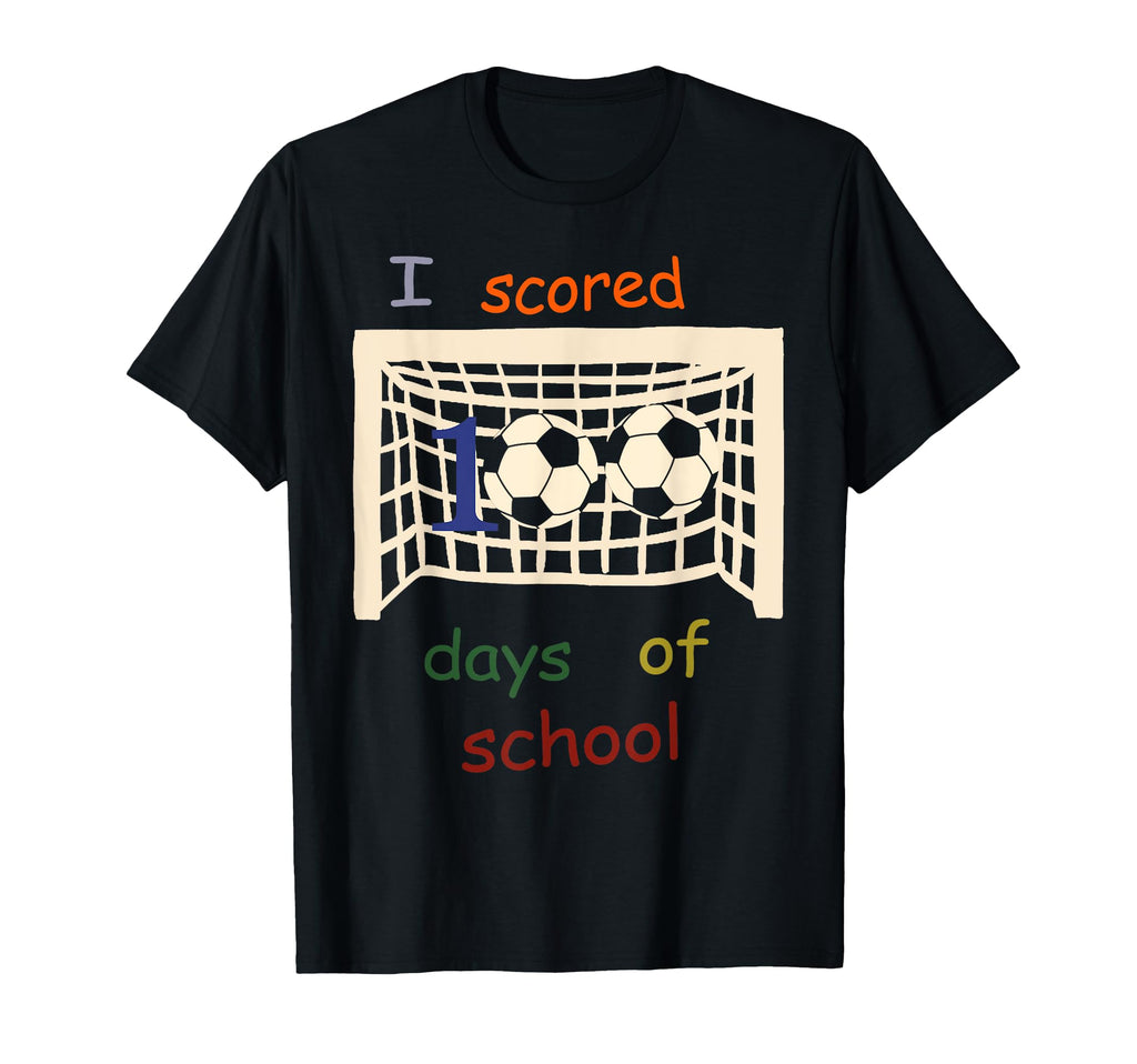 100 Days School Soccer 100Th Day Gifts T-Shirt - Aesthetic Graphic Unisex - T-Shirt, Sweatshirt, Hoodie