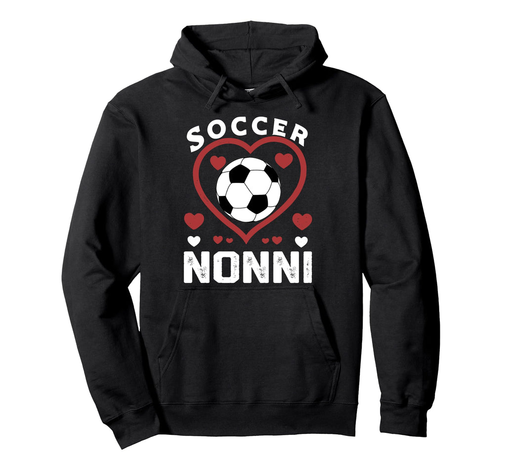 Soccer Nonni Heart Nonni Soccer Player Hoodie - Minimalist Print for Adults - T-Shirt, Sweatshirt, Hoodie