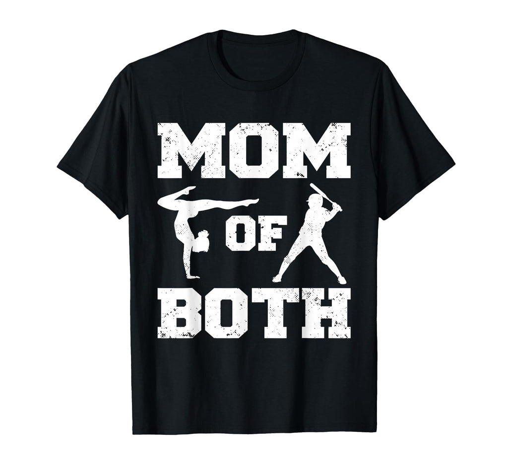 Mom Both Funny Baseball Gymnastics T-Shirt - Custom Art Print for Adults - T-Shirt, Sweatshirt, Hoodie
