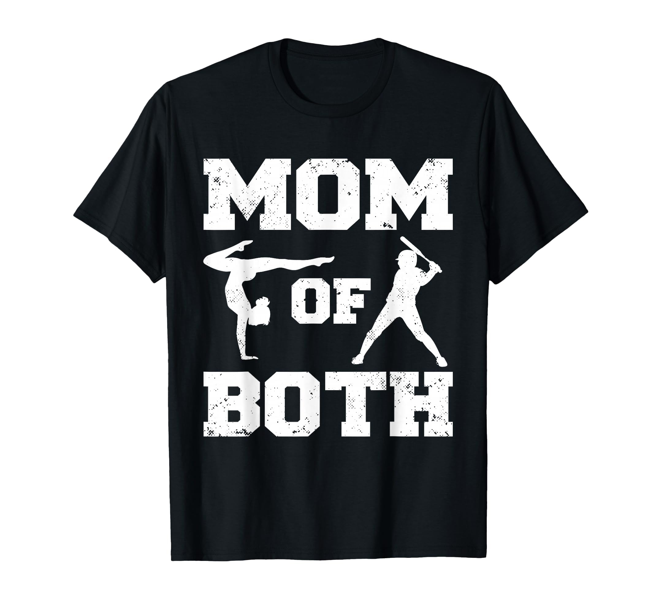 Mom Both Funny Baseball Gymnastics T-Shirt - Custom Art Print for Adults - T-Shirt, Sweatshirt, Hoodie