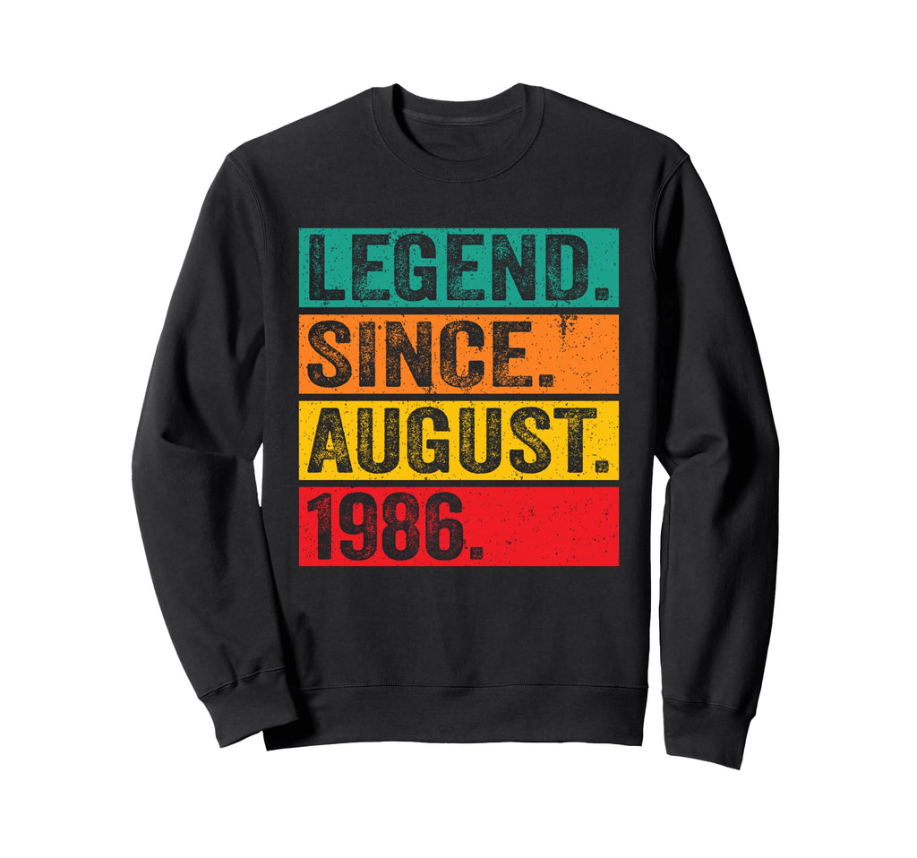 Legend Since August 1986 40Th Sweatshirt - Novelty Apparel Men Women - T-Shirt, Sweatshirt, Hoodie