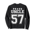 Number 57 Custom Proud Soccer Futbol Sweatshirt - Minimalist Print Unisex - T-Shirt, Sweatshirt, Hoodie