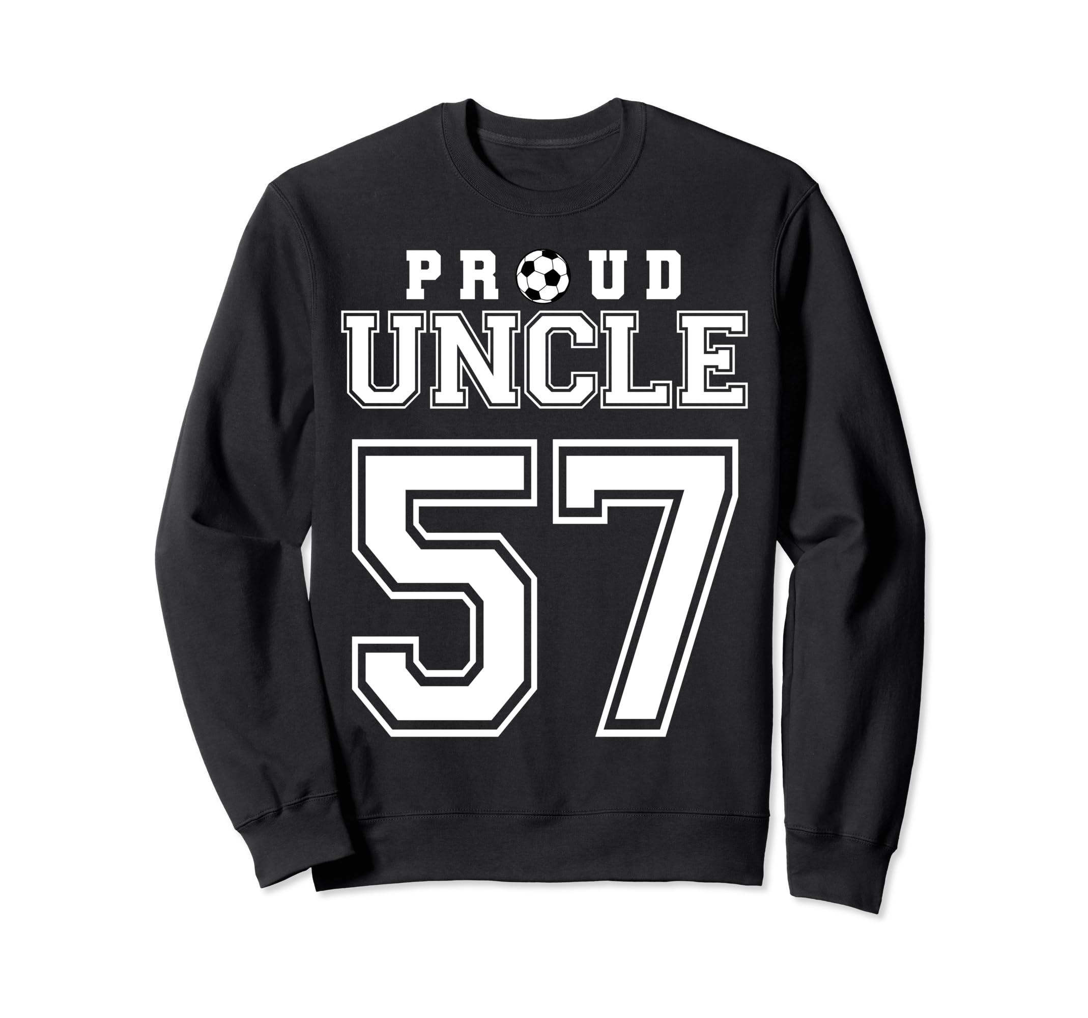 Number 57 Custom Proud Soccer Futbol Sweatshirt - Minimalist Print Unisex - T-Shirt, Sweatshirt, Hoodie