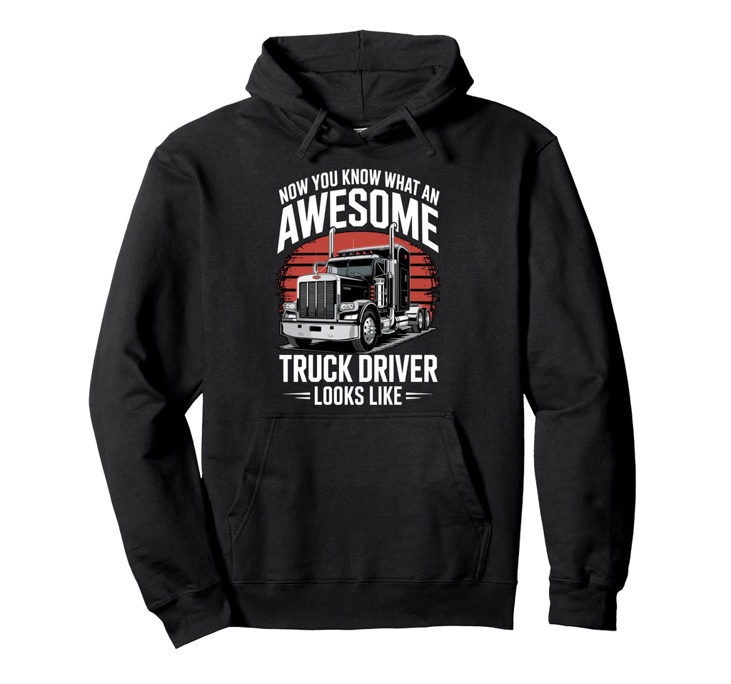 Best Truck Driver Art Dad Trucking Hoodie - Aesthetic Graphic Men Women - T-Shirt, Sweatshirt, Hoodie