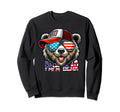 Papa Bear Funny Fathers Day Usa Sweatshirt - Unique Graphic Men Women - T-Shirt, Sweatshirt, Hoodie